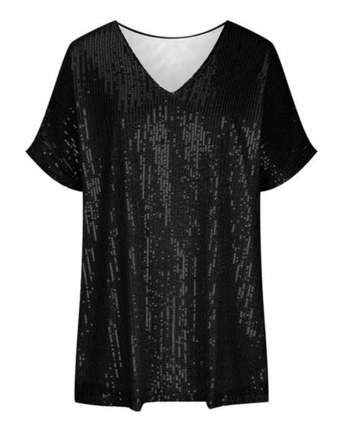 Pailletten T-shirt Dames – Stijlvol Glinsterend Shirt voor Feestelijke Gelegenheden