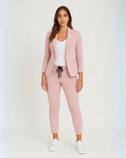 Blazer Set Dames van Stretchstof – Stijlvolle Tweedelige Outfit voor Elk Seizoen