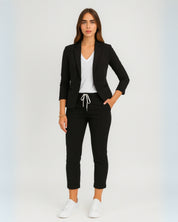Blazer Set Dames van Stretchstof – Stijlvolle Tweedelige Outfit voor Elk Seizoen