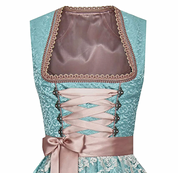 MIA Dames Dirndl – Traditioneel Oktoberfest Kostuum met Schort en Blouse