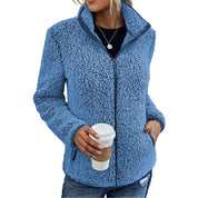 Olives | Luxe Fleece Jacket Dames – Warme & Stijlvolle Jas voor Herfst en Winter