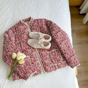 Stijlvolle Bloemenjas Dames – Lichtgewicht Quiltjas met Leliepatroon | Trendy & Comfortabel