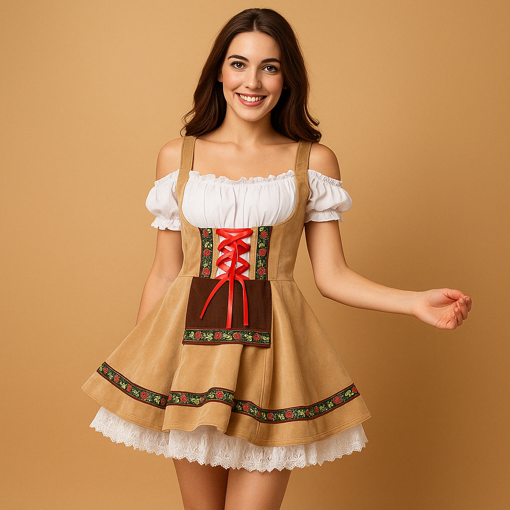 Lieke | Oktoberfest Dirndl Jurk voor Dames met Traditionele Flair
