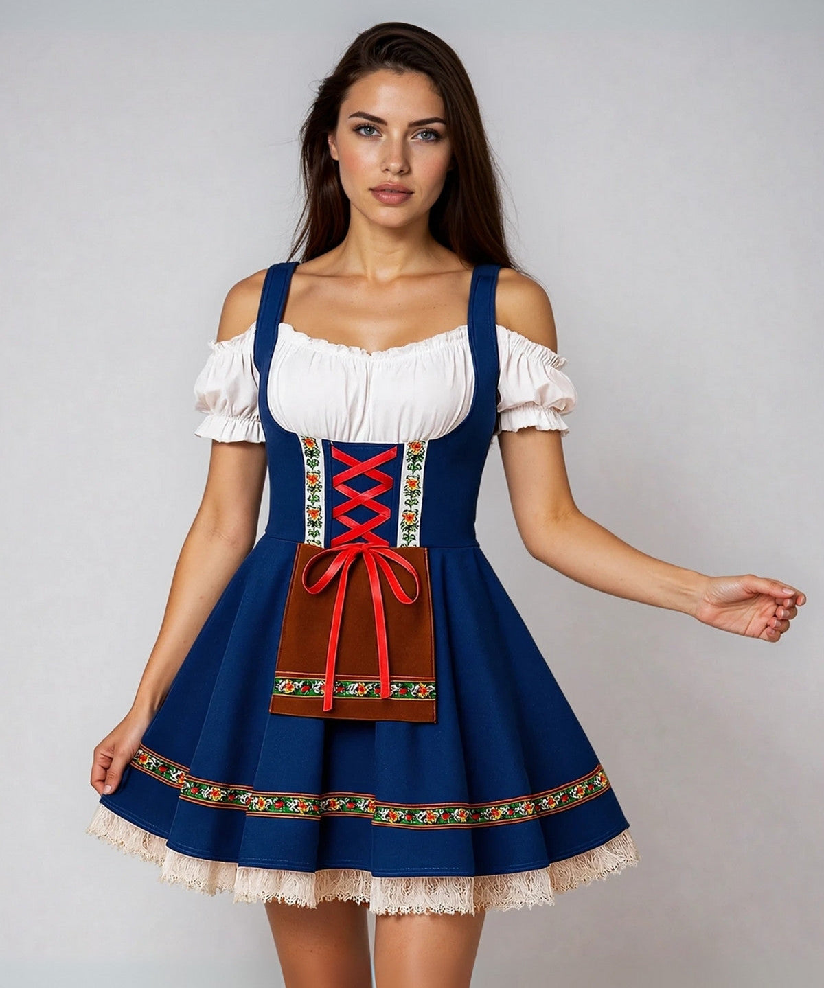 Korte Oktoberfest dirndl jurk dames – traditionele Beierse stijl & flatterende pasvorm