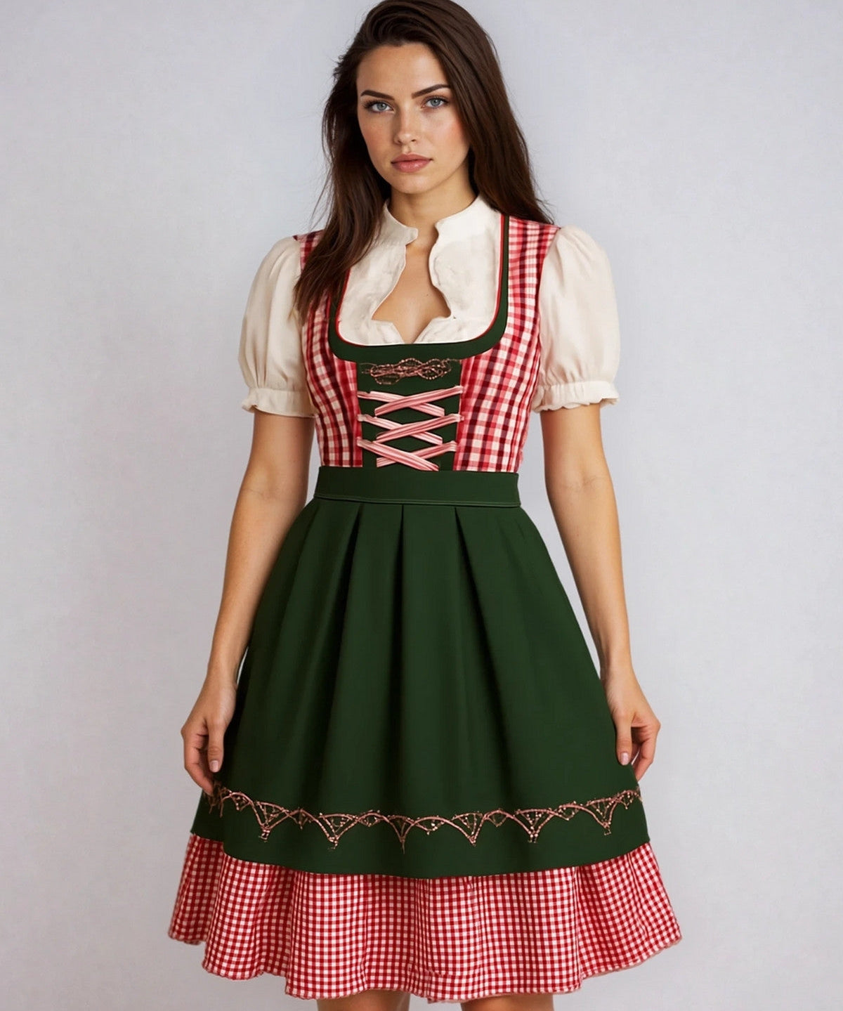 Traditionele Oktoberfest Dirndl Jurk – Authentiek Beiers Design voor Dames