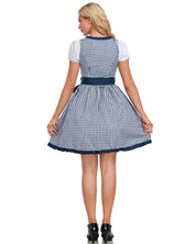 Traditionele Oktoberfest Jurk Dames – Geplooide Rok & Knoopsluiting