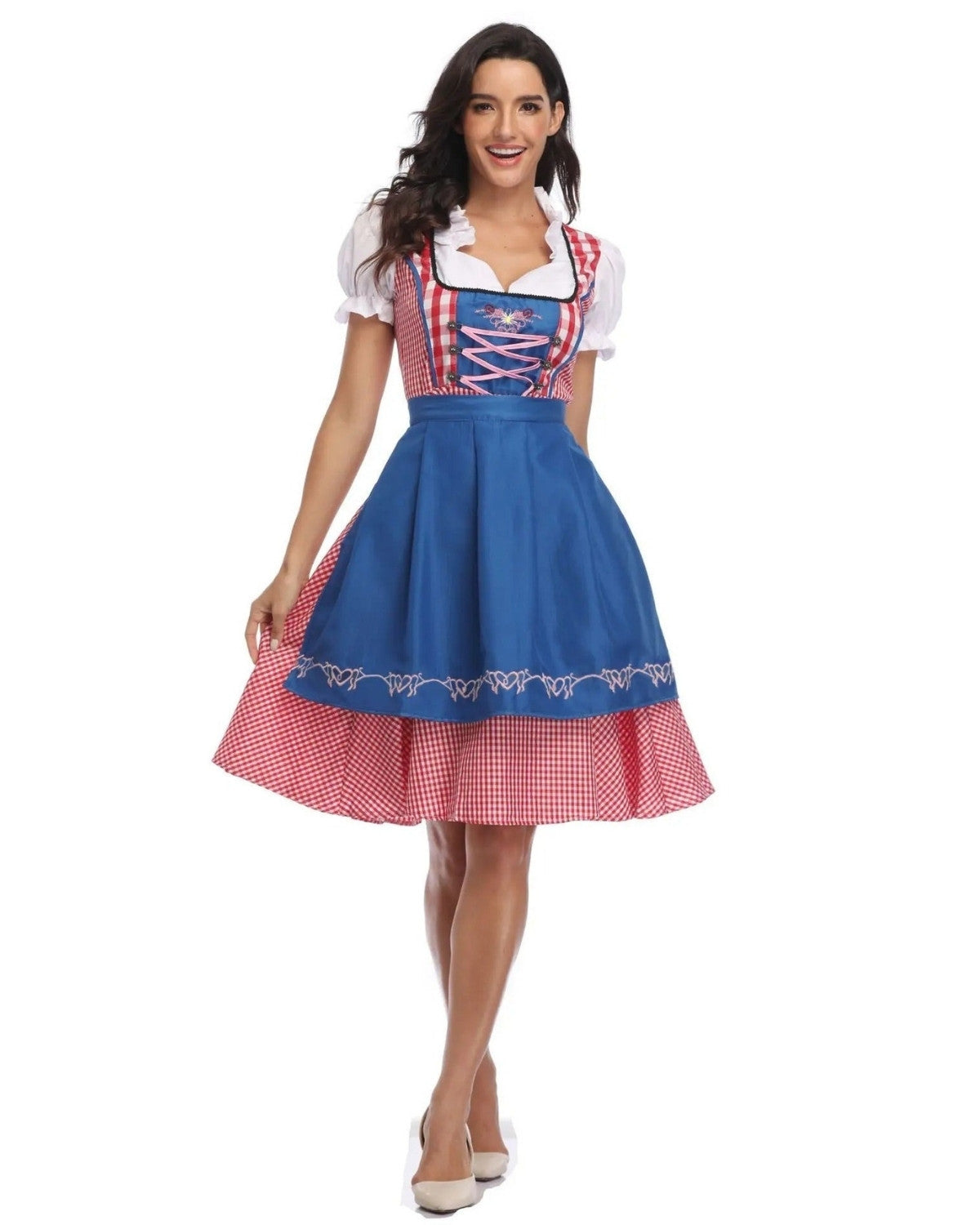 Traditionele Oktoberfest Outfit Dames – Dirndl & Lederhosen Set