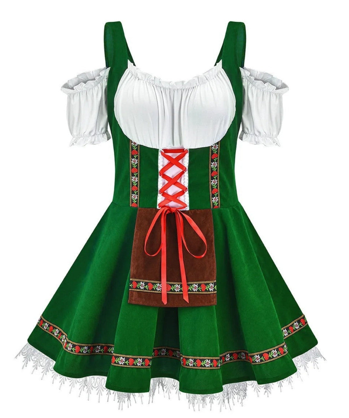 Traditionele Oktoberfest Outfit Dames – Dirndl & Lederhosen Set