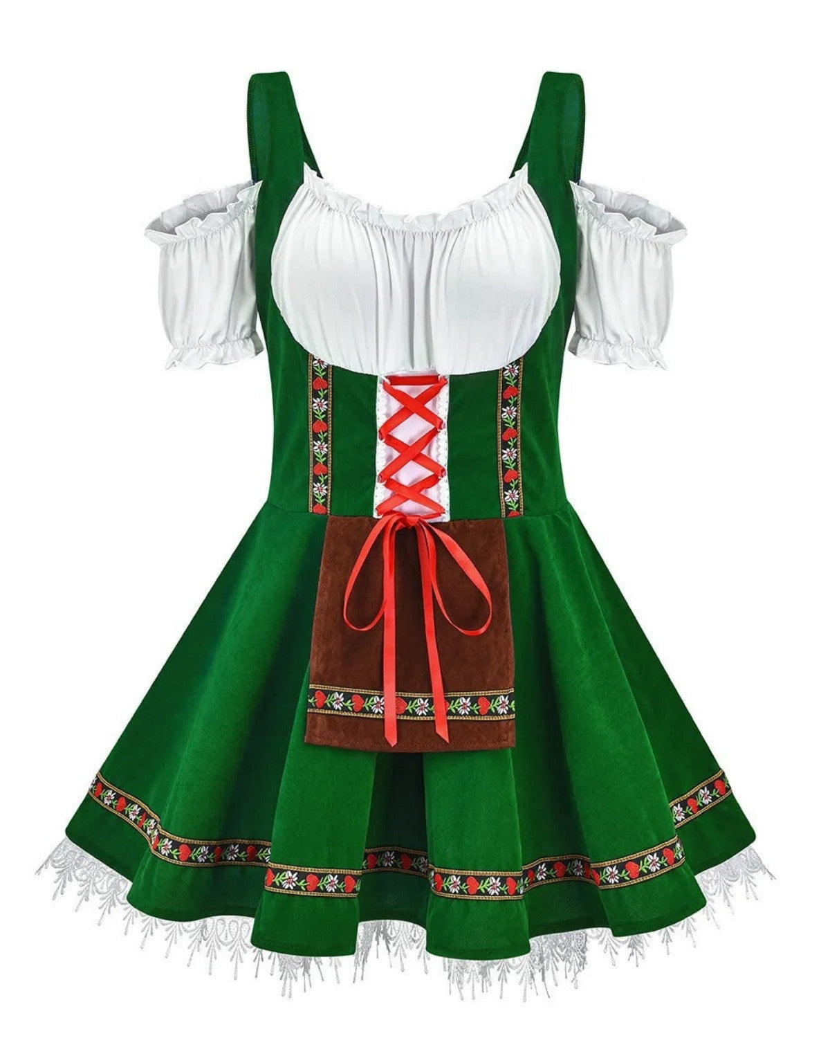 Traditionele Oktoberfest Outfit Dames – Dirndl & Lederhosen Set