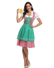 Traditionele Oktoberfest Outfit Dames – Dirndl & Lederhosen Set