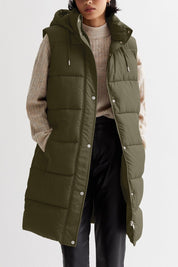 Serenity midilange bodywarmer dames met capuchon – stijlvol & comfortabel