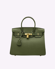 Luxe Leren Handtas – Stijlvolle Remi met Gouden Details en Tijdloze Klasse