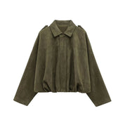 Vero – Dames Korte winterjas | Suede Look, Relaxed Fit
