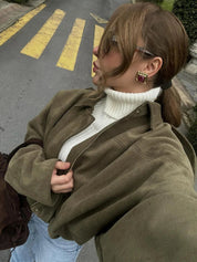 Vero – Dames Korte winterjas | Suede Look, Relaxed Fit
