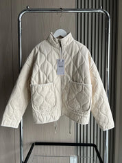 Vero – Dames Winterjas met Vintage Design en Hoge Kraag