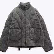 Vero – Dames Winterjas met Vintage Design en Hoge Kraag