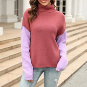 Prachtige Pullover met Kleurblokken – Stijlvolle Statement Trui voor Dames