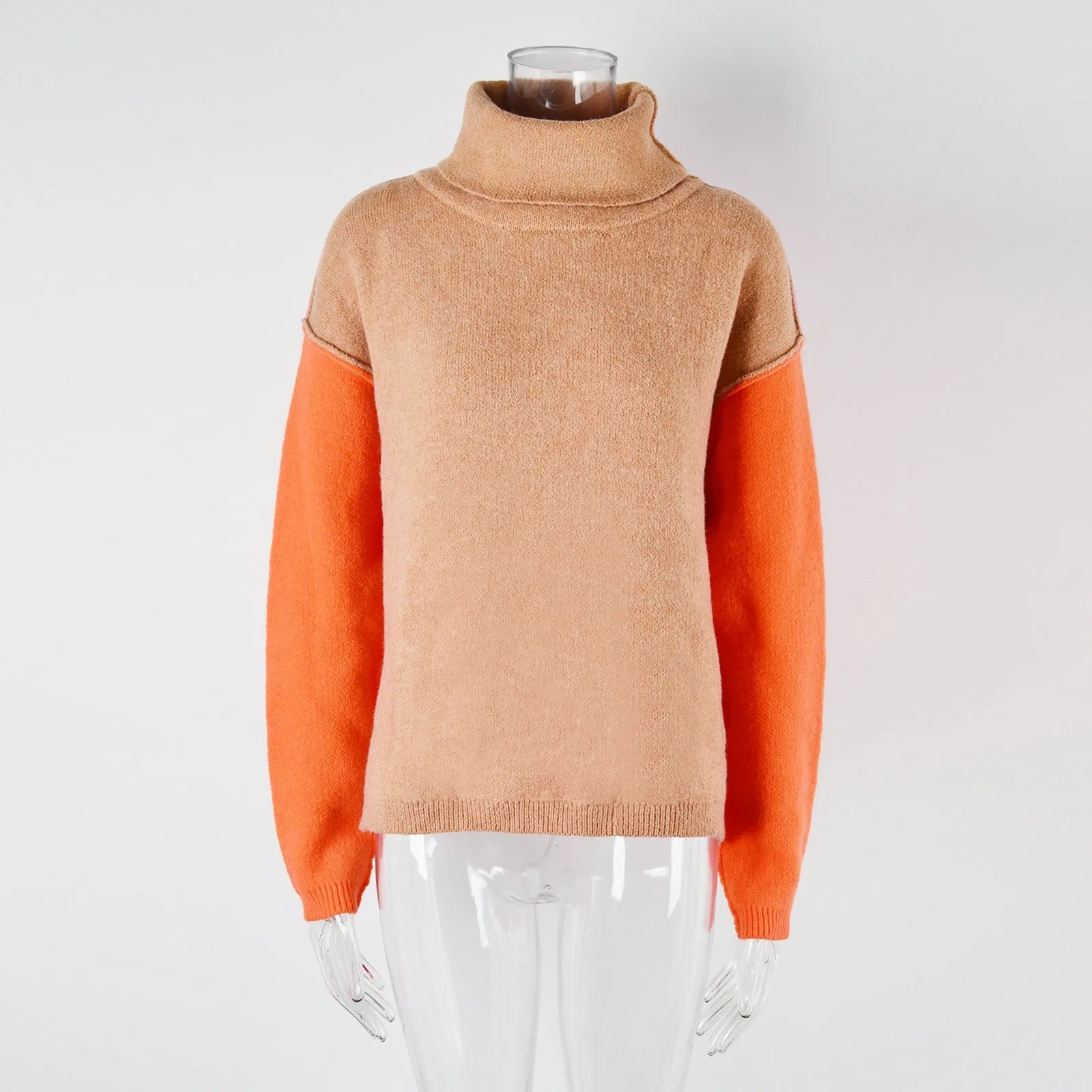 Prachtige Pullover met Kleurblokken – Stijlvolle Statement Trui voor Dames