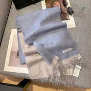 Luxe wollen sjaal dames – warme dambord wintersjaal van 100% wol