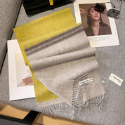 Luxe wollen sjaal dames – warme dambord wintersjaal van 100% wol