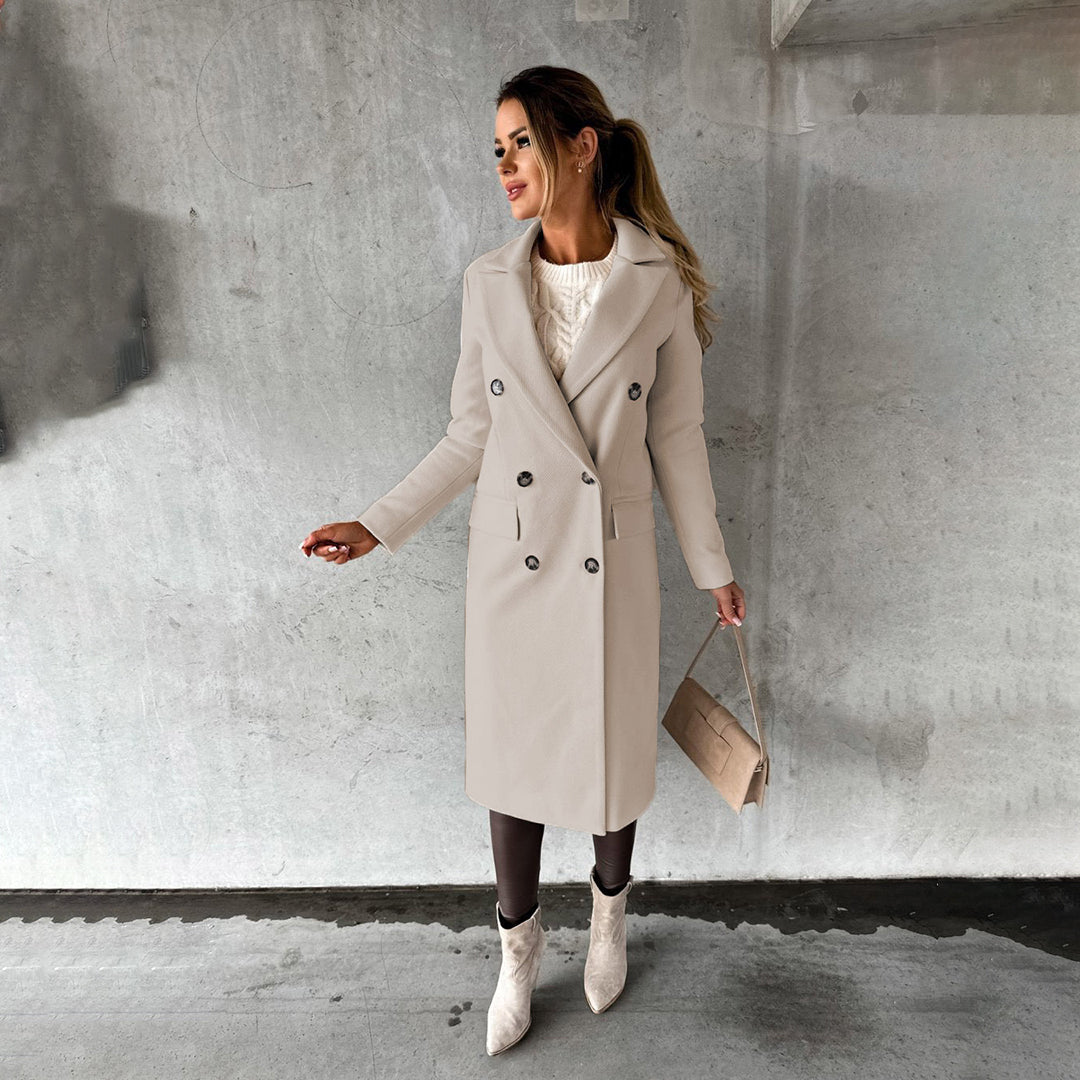 Lange Winterjas Dames – Herlen | Klassiek & Warm