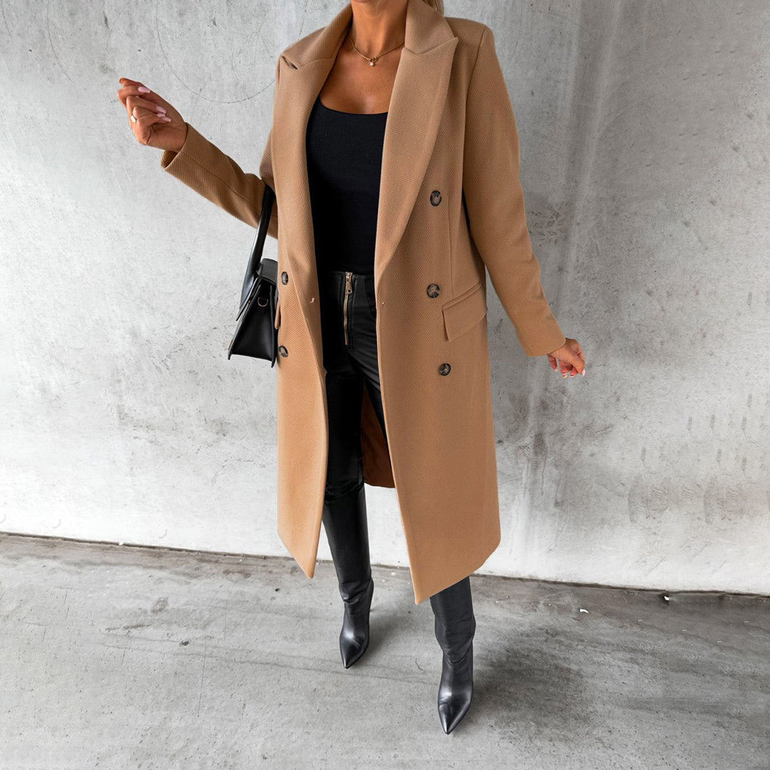 Lange Winterjas Dames – Herlen | Klassiek & Warm