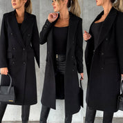Lange Winterjas Dames – Herlen | Klassiek & Warm