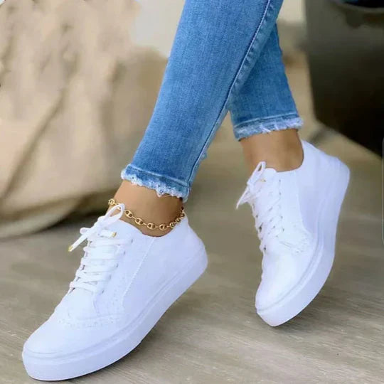 Dames sneakers – orthopedische veterschoenen met ergonomisch voetbed & ademend design