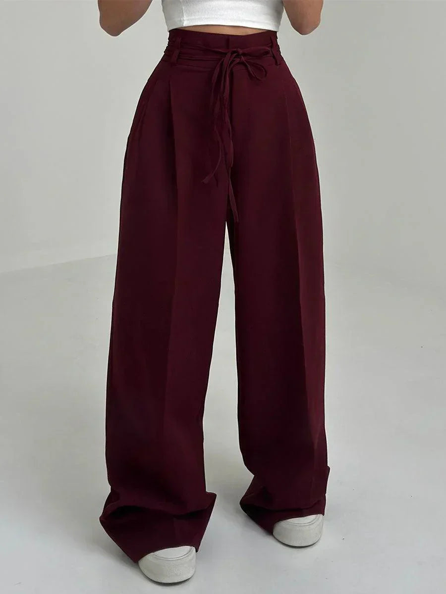 Jane – Elegante dames pantalon met wijde pijpen | Hoge taille & chique comfortbroek