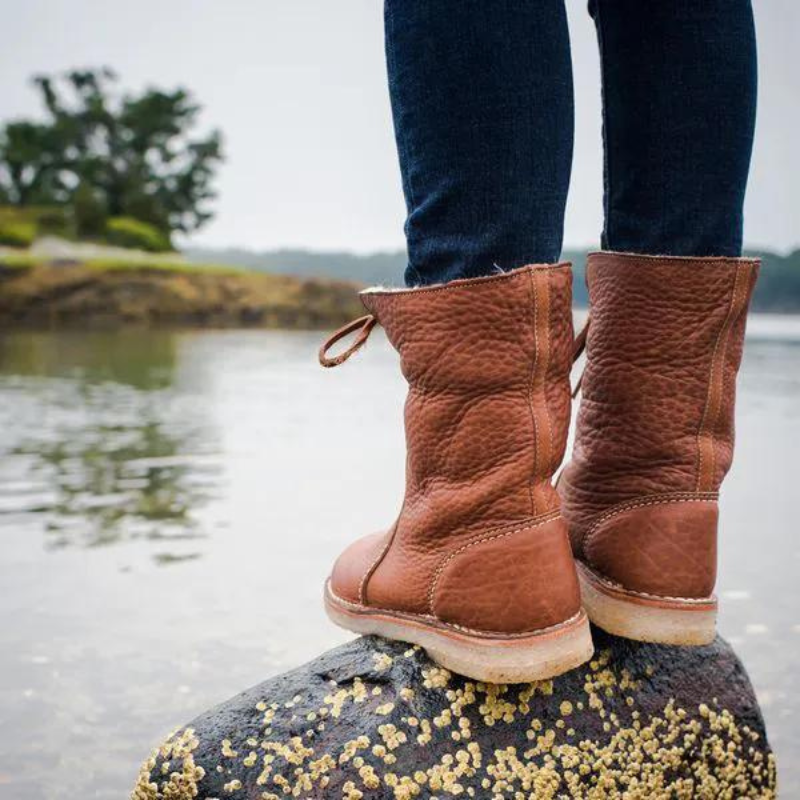 Waterdichte dames snowboots met wolvoering – warme winterlaarzen met gripzool