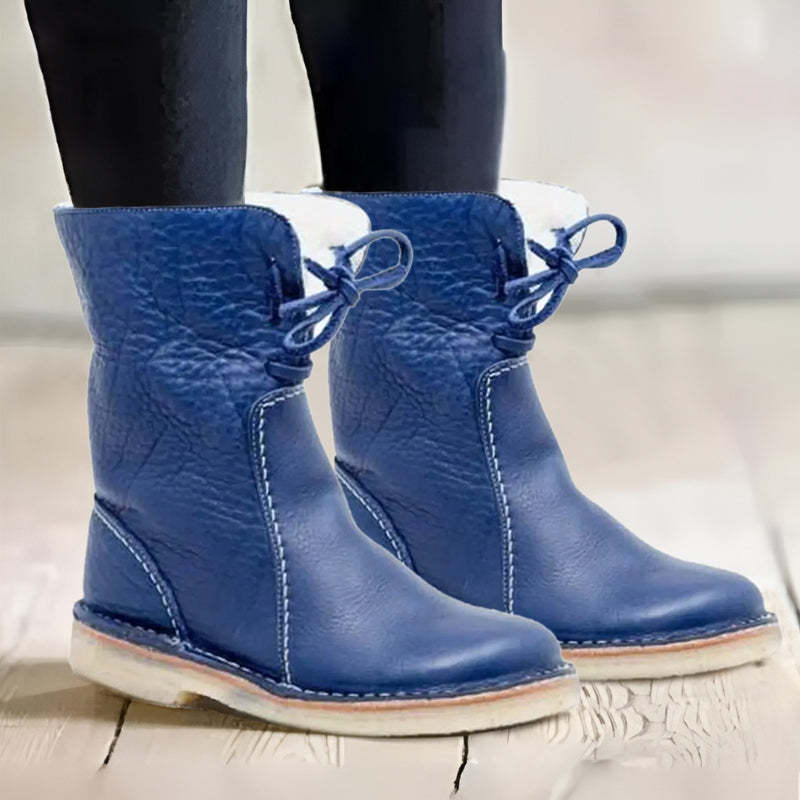 Waterdichte dames snowboots met wolvoering – warme winterlaarzen met gripzool