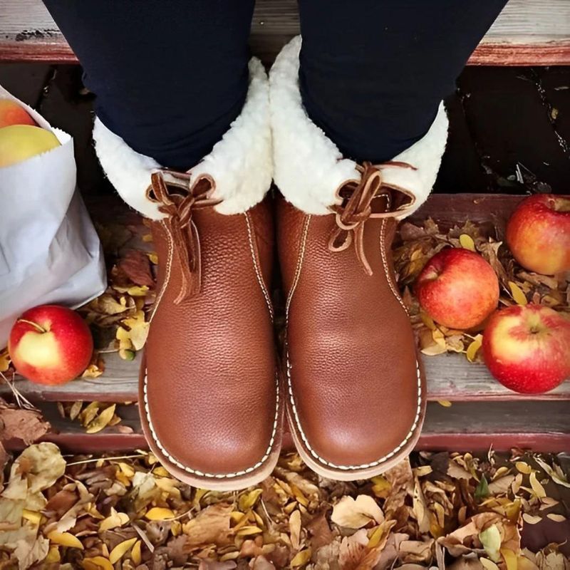 Waterdichte dames snowboots met wolvoering – warme winterlaarzen met gripzool