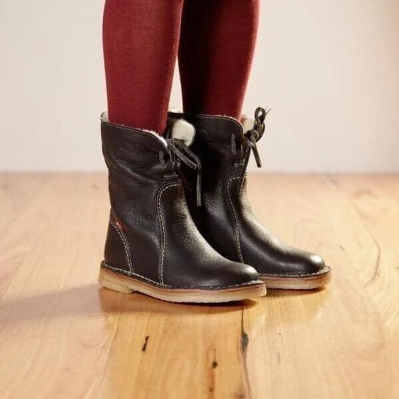 Waterdichte dames snowboots met wolvoering – warme winterlaarzen met gripzool