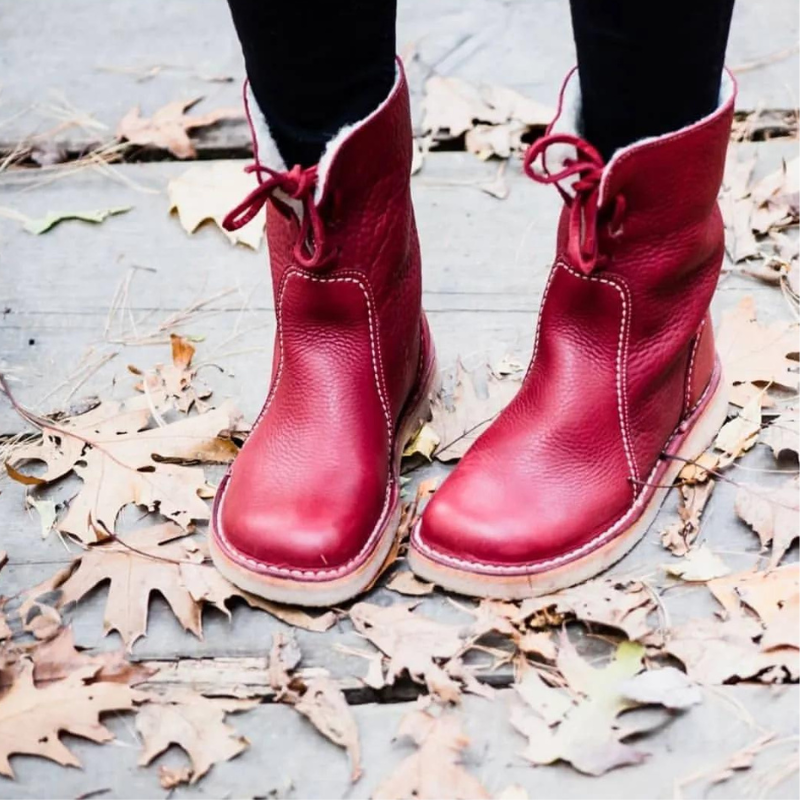 Waterdichte dames snowboots met wolvoering – warme winterlaarzen met gripzool