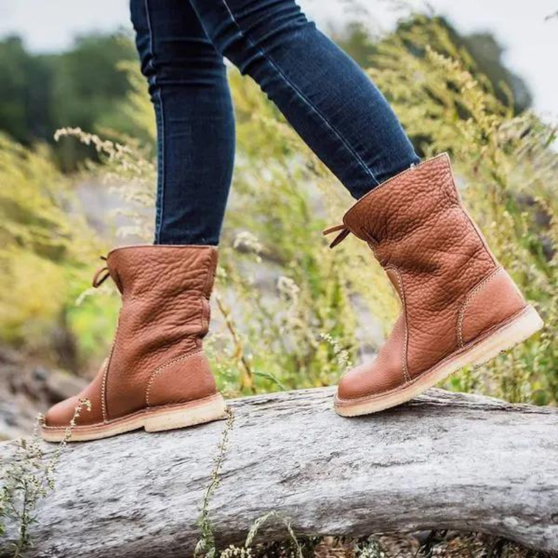 Waterdichte dames snowboots met wolvoering – warme winterlaarzen met gripzool