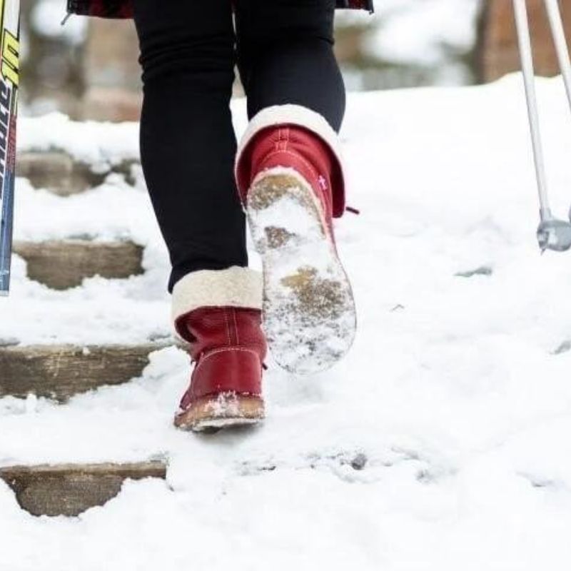 Waterdichte dames snowboots met wolvoering – warme winterlaarzen met gripzool