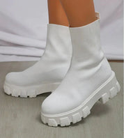 Shanna Boots Dames | Comfortabele Stoffen Enkellaarsjes met Hak – Vardi Dante