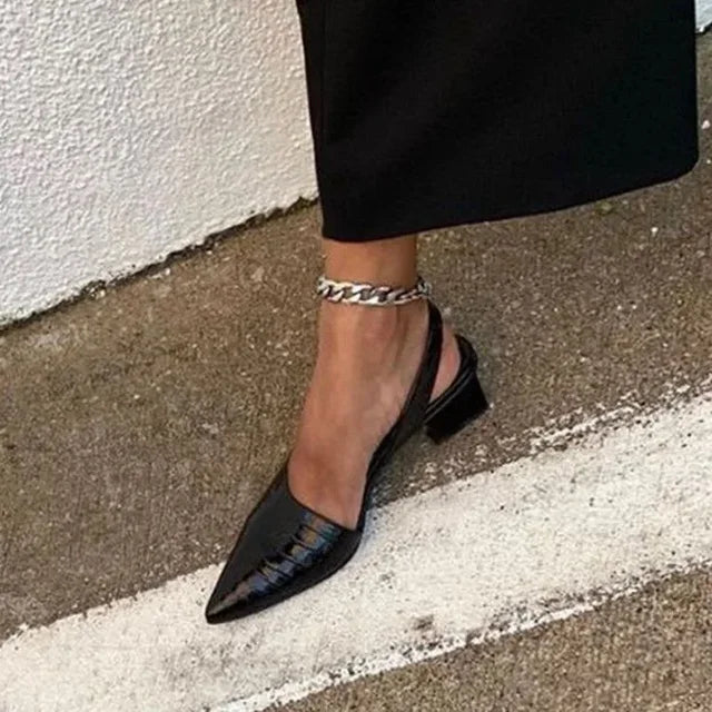 Lara Orthopedische Pumps – Elegante Damespumps met Croco-Design en Comfortabel Voetbed