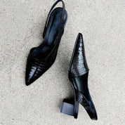Lara Orthopedische Pumps – Elegante Damespumps met Croco-Design en Comfortabel Voetbed