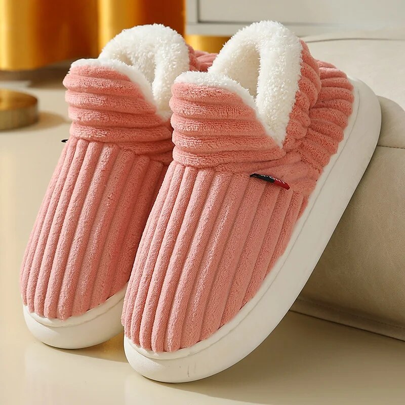CozyCuddle Slippers Dames – Warme Pantoffels met Zacht Sherpa Fleece & Antislipzool