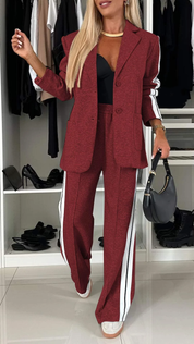 Essentials Casual Kantoorpak Dames – Luxe Trainingspak met Blazer & Elastische Broek