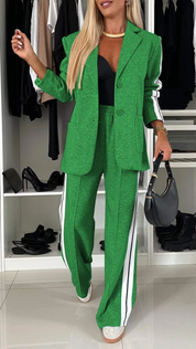 Essentials Casual Kantoorpak Dames – Luxe Trainingspak met Blazer & Elastische Broek