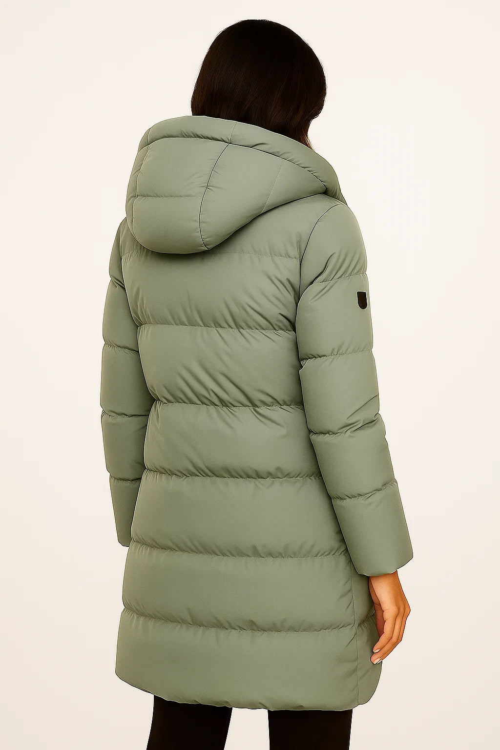 Pufferjas Dames – Zwarte Comfortabele Winterjas met Isolatie