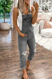 Casual Denim Jumpsuit Dames – Mouwloos, Stijlvol en Comfortabel | Bianca