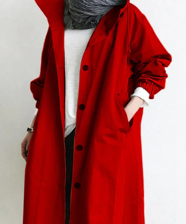 Evy | Stijlvolle Dunne Regenjas voor Dames | Licht, Waterafstotend & Trendy