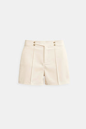 High Waist Shorts Dames – Elegante Zomershorts met Gerimpelde Taille | Anouk