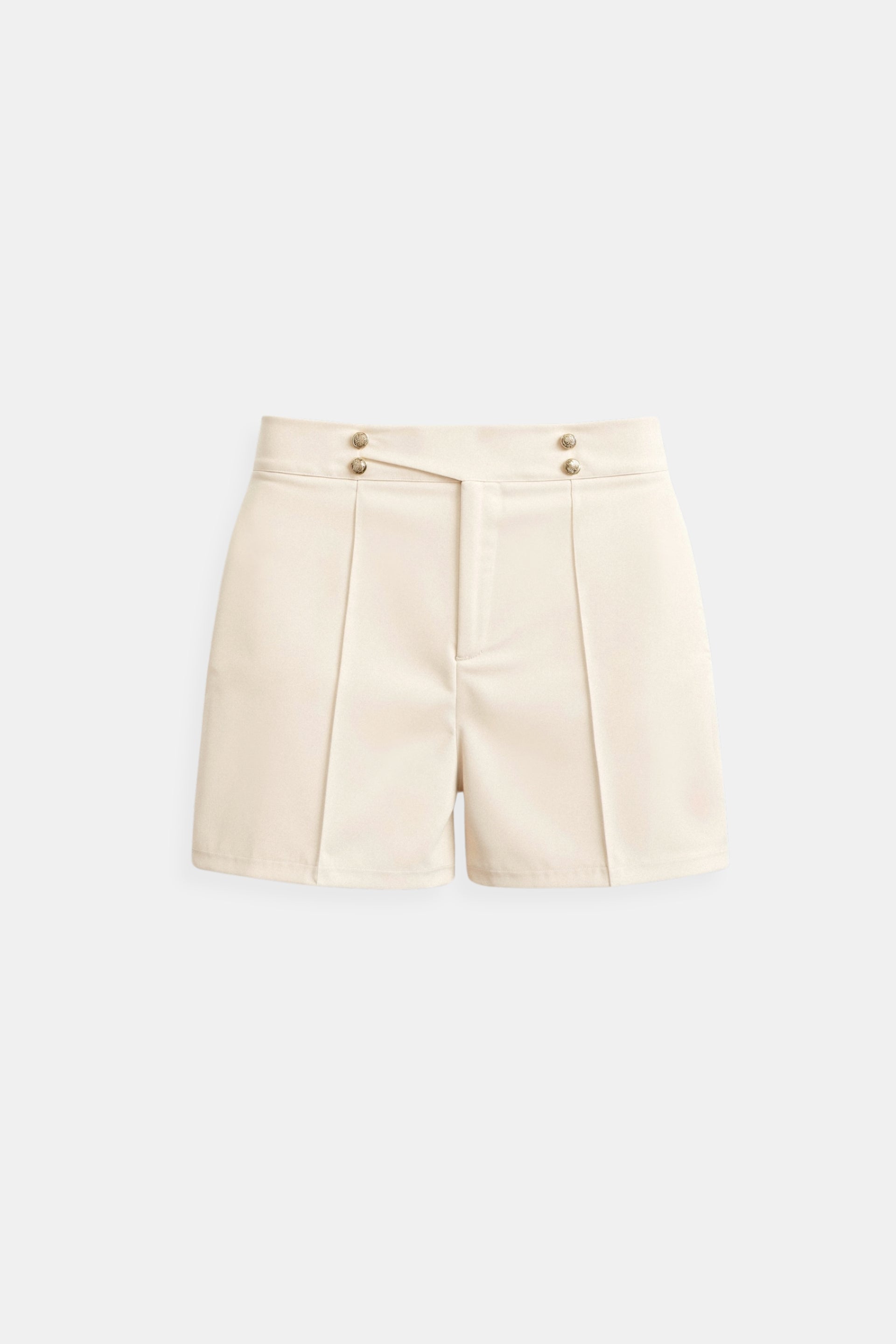 High Waist Shorts Dames – Elegante Zomershorts met Gerimpelde Taille | Anouk