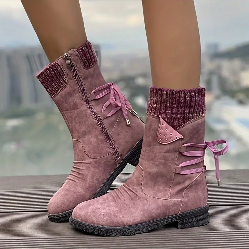 SELINA dames winterlaarzen – waterdichte boots met fleece voering & gripzool