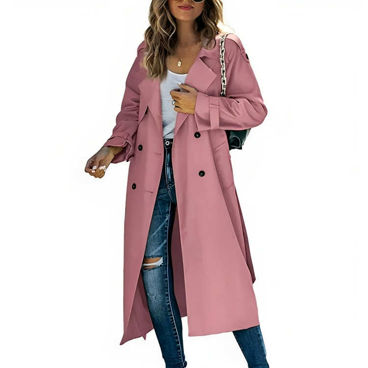 Elegante Windjack Trenchcoat voor Dames – Stijlvolle & Windbestendige Bovenkleding
