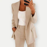 Dames blazer en pantalon set – elegante Loravelle damespak in meerdere kleuren